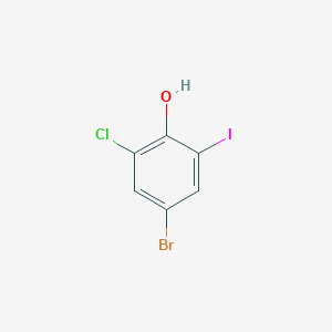 4-Bromo-2-chloro-6-iodophenol