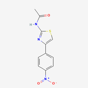 molecular formula C11H9N3O3S B2635625 N-[4-(4-nitrophenyl)-1,3-thiazol-2-yl]acetamide CAS No. 53101-19-2
