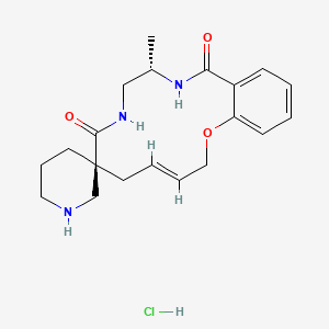 (4E,7S,11S)-11-Methylspiro[2-oxa-9,12-diazabicyclo[12.4.0]octadeca-1(18),4,14,16-tetraene-7,3'-piperidine]-8,13-dione;hydrochloride