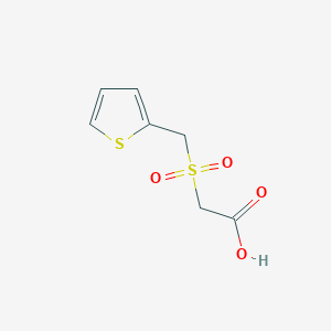 molecular formula C7H8O4S2 B2635667 [(Thien-2-ylmethyl)sulfonyl]acetic acid CAS No. 180044-46-6