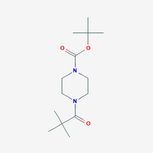 molecular formula C14H26N2O3 B2635721 Tert-butyl 4-(2,2-dimethylpropanoyl)piperazine-1-carboxylate CAS No. 1328507-54-5