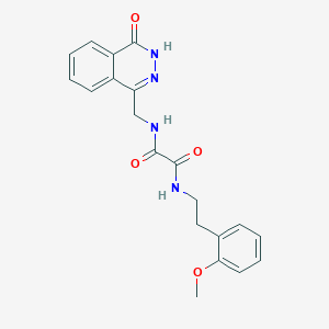 molecular formula C20H20N4O4 B2635728 N'-[2-(2-methoxyphenyl)ethyl]-N-[(4-oxo-3,4-dihydrophthalazin-1-yl)methyl]ethanediamide CAS No. 923680-36-8
