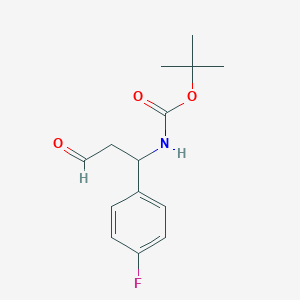 Tert-butyl [1-(4-fluorophenyl)-3-oxopropyl]carbamate