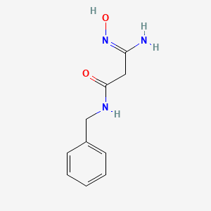 molecular formula C10H13N3O2 B2635757 N-benzyl-2-(N'-hydroxycarbamimidoyl)acetamide CAS No. 733794-89-3