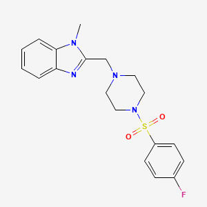 2-((4-((4-fluorophenyl)sulfonyl)piperazin-1-yl)methyl)-1-methyl-1H-benzo[d]imidazole
