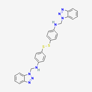 N-(benzotriazol-1-ylmethyl)-4-[[4-(benzotriazol-1-ylmethylamino)phenyl]disulfanyl]aniline