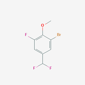 1-Bromo-5-(difluoromethyl)-3-fluoro-2-methoxybenzene