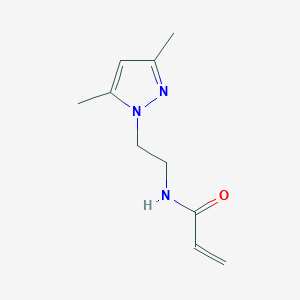 molecular formula C10H15N3O B2635786 N-[2-(3,5-Dimethylpyrazol-1-yl)ethyl]prop-2-enamide CAS No. 101324-55-4