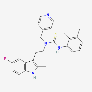 molecular formula C26H27FN4S B2635878 3-(2,3-dimethylphenyl)-1-(2-(5-fluoro-2-methyl-1H-indol-3-yl)ethyl)-1-(pyridin-4-ylmethyl)thiourea CAS No. 687579-11-9