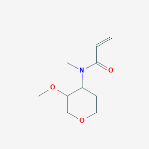 molecular formula C10H17NO3 B2635879 N-(3-Methoxyoxan-4-yl)-N-methylprop-2-enamide CAS No. 2224145-15-5