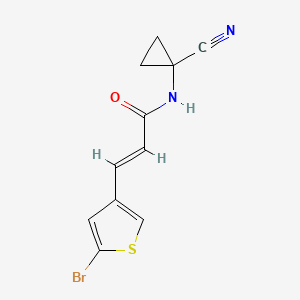 (E)-3-(5-Bromothiophen-3-yl)-N-(1-cyanocyclopropyl)prop-2-enamide