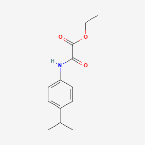 molecular formula C13H17NO3 B2635917 Ethyl 2-oxo-2-(4-propan-2-ylanilino)acetate CAS No. 349085-40-1