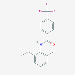 molecular formula C17H16F3NO B263598 N-(2-ethyl-6-methylphenyl)-4-(trifluoromethyl)benzamide 
