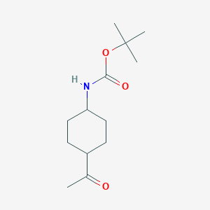 molecular formula C13H23NO3 B2636005 tert-butyl N-(4-acetylcyclohexyl)carbamate CAS No. 1374656-14-0