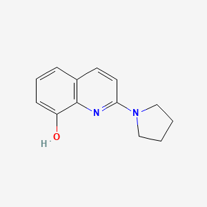 molecular formula C13H14N2O B2636025 2-Pyrrolidin-1-ylquinolin-8-ol CAS No. 941868-37-7