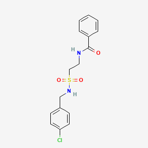 N-(2-(N-(4-chlorobenzyl)sulfamoyl)ethyl)benzamide