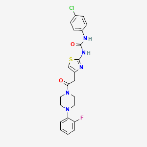 1-(4-Chlorophenyl)-3-(4-(2-(4-(2-fluorophenyl)piperazin-1-yl)-2-oxoethyl)thiazol-2-yl)urea