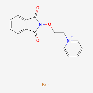 molecular formula C15H13BrN2O3 B2636053 1-(2-((1,3-Dioxoisoindolin-2-yl)oxy)ethyl)pyridin-1-ium bromide CAS No. 1101858-69-8