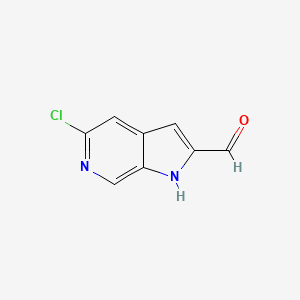 5-Chloro-1H-pyrrolo[2,3-c]pyridine-2-carbaldehyde