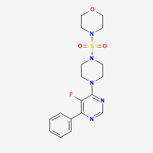 4-[4-(5-Fluoro-6-phenylpyrimidin-4-yl)piperazin-1-yl]sulfonylmorpholine
