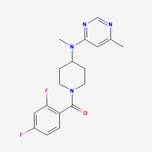 molecular formula C18H20F2N4O B2636179 N-[1-(2,4-difluorobenzoyl)piperidin-4-yl]-N,6-dimethylpyrimidin-4-amine CAS No. 2415524-33-1