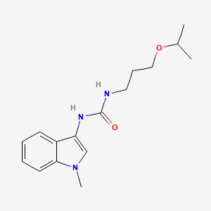 molecular formula C16H23N3O2 B2636222 1-(1-methyl-1H-indol-3-yl)-3-[3-(propan-2-yloxy)propyl]urea CAS No. 899753-57-2