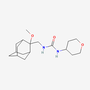 molecular formula C18H30N2O3 B2636228 3-[(2-Methoxyadamantan-2-yl)methyl]-1-(oxan-4-yl)urea CAS No. 2059767-75-6
