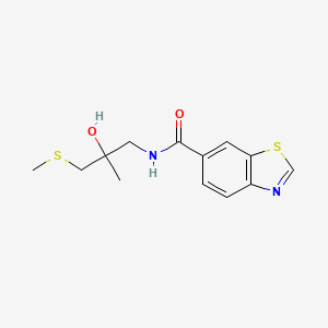 molecular formula C13H16N2O2S2 B2636233 N-(2-hydroxy-2-methyl-3-(methylthio)propyl)benzo[d]thiazole-6-carboxamide CAS No. 1788542-85-7