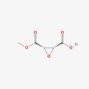 molecular formula C5H6O5 B026363 (2R,3S)-3-Methoxycarbonyloxirane-2-carboxylic acid CAS No. 110115-15-6
