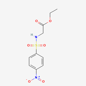 molecular formula C10H12N2O6S B2636347 Ethyl 2-[(4-nitrobenzene)sulfonamido]acetate CAS No. 99069-33-7