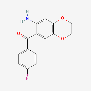 (7-Amino-2,3-dihydro-1,4-benzodioxin-6-yl)(4-fluorophenyl)methanone