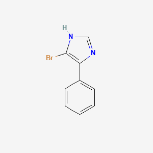 molecular formula C9H7BrN2 B2636373 5-Bromo-4-phenyl-1H-imidazole CAS No. 858514-11-1