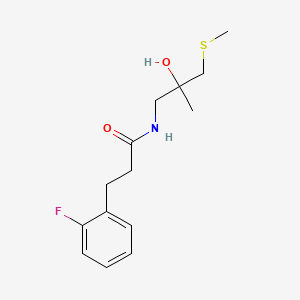 3-(2-fluorophenyl)-N-(2-hydroxy-2-methyl-3-(methylthio)propyl)propanamide