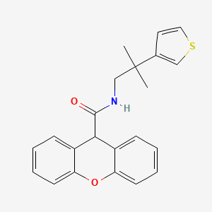 N-(2-methyl-2-(thiophen-3-yl)propyl)-9H-xanthene-9-carboxamide