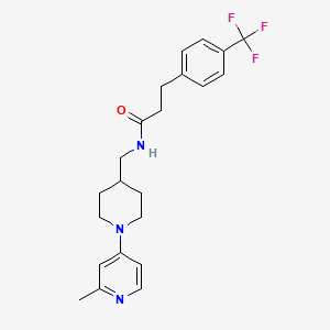 N-((1-(2-methylpyridin-4-yl)piperidin-4-yl)methyl)-3-(4-(trifluoromethyl)phenyl)propanamide