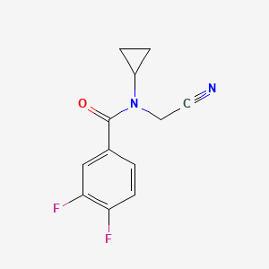 molecular formula C12H10F2N2O B2636418 N-(cyanomethyl)-N-cyclopropyl-3,4-difluorobenzamide CAS No. 1252143-83-1