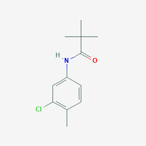molecular formula C12H16ClNO B263642 N-(3-chloro-4-methylphenyl)-2,2-dimethylpropanamide 