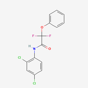 molecular formula C14H9Cl2F2NO2 B2636446 N-(2,4-dichlorophenyl)-2,2-difluoro-2-phenoxyacetamide CAS No. 672951-13-2