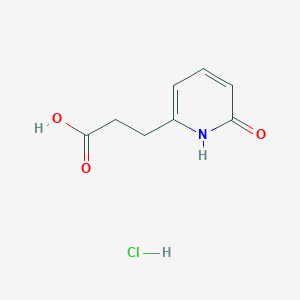molecular formula C8H10ClNO3 B2636447 3-(6-Oxo-1H-pyridin-2-yl)propanoic acid;hydrochloride CAS No. 2247101-94-4