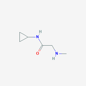 molecular formula C6H12N2O B2636463 N-cyclopropyl-2-(methylamino)acetamide CAS No. 852916-97-3