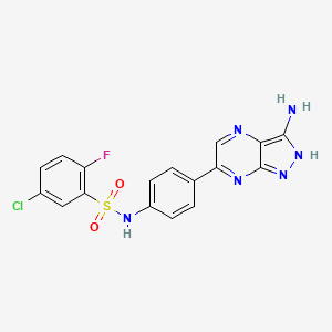 molecular formula C17H12ClFN6O2S B2636489 Sgk1-IN-1 