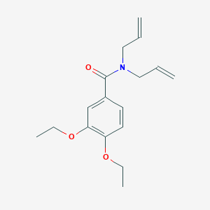 molecular formula C17H23NO3 B263649 N,N-diallyl-3,4-diethoxybenzamide 