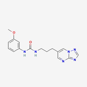 1-(3-([1,2,4]Triazolo[1,5-a]pyrimidin-6-yl)propyl)-3-(3-methoxyphenyl)urea