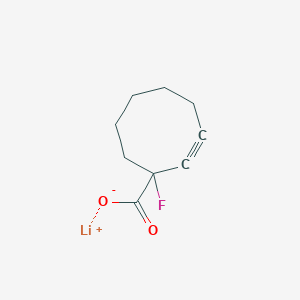 molecular formula C9H10FLiO2 B2636505 Lithium(1+) ion 1-fluorocyclooct-2-yne-1-carboxylate CAS No. 2219376-60-8
