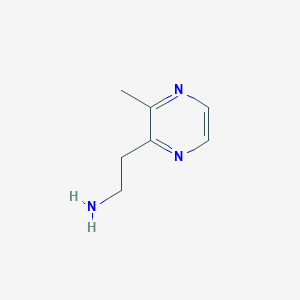 molecular formula C7H11N3 B2636507 2-(3-Methylpyrazin-2-yl)ethan-1-amine CAS No. 1368193-43-4