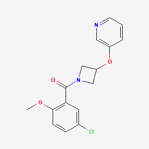 (5-Chloro-2-methoxyphenyl)(3-(pyridin-3-yloxy)azetidin-1-yl)methanone