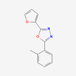 2-(Furan-2-yl)-5-(2-methylphenyl)-1,3,4-oxadiazole