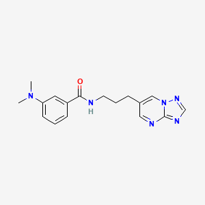 N-(3-([1,2,4]triazolo[1,5-a]pyrimidin-6-yl)propyl)-3-(dimethylamino)benzamide