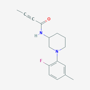 N-[1-(2-fluoro-5-methylphenyl)piperidin-3-yl]but-2-ynamide