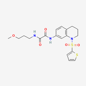N1-(3-methoxypropyl)-N2-(1-(thiophen-2-ylsulfonyl)-1,2,3,4-tetrahydroquinolin-7-yl)oxalamide